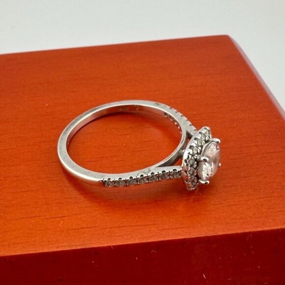Nataliya V Collister NVC Sterling Silver CZ Engagement Solitaire Ring size 9 - Picture 2 of 7